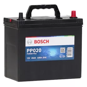   Bosch Power Plus 45Ah 330A jobb+ (vékony sarus) 0092PP0200 akkumulátor