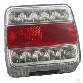 Hátsólámpa LED piros-fehér vezetékkel