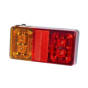 Hátsólámpa LED 3 funkciós 80x150mm+ 1,5m vezetékkel