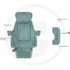 Ülés Proboss AS3510 légrugós Fendt-hez