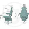 Ülés Proboss AS3510 légrugós Fendt-hez