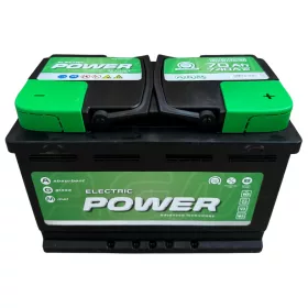 Electric Power AGM 70Ah Start-Stop jobb + akkumulátor