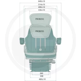 Ülés Proboss AS2480 légrugós 