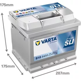   Varta Dynamic SLI 44Ah 440A jobb+  544402044K262 akkumulátor