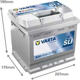 Varta Dynamic SLI  45Ah 400A bal+ 545413040K262 akkumulátor