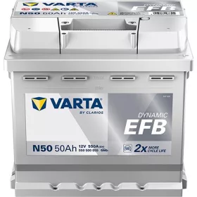   Varta Dynamic EFB 50Ah 550A Start-Stop jobb+ 550500055K262 akkumulátor