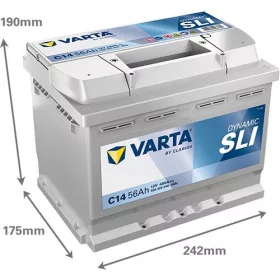 Varta Dynamic SLI 56Ah 480A jobb+ 556400048K262 akkumulátor