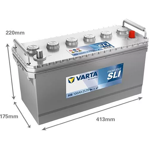 Varta PROmotive SLI 100Ah 600A jobb+ akkumulátor 600047060K182