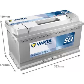   Varta Dynamic SLI 100Ah 830A jobb+ 600402083K262 akkumulátor