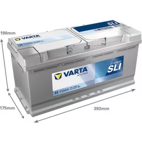   Varta Dynamic SLI 110Ah 920A jobb+ 610402092K262 akkumulátor