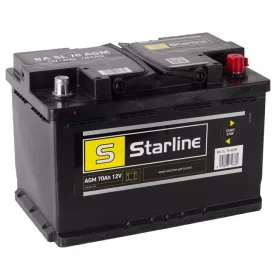 Starline AGM 70Ah 720A jobb+ akkumulátor