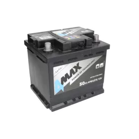 4MAX 50Ah 470A jobb+ akkumulátor