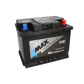 4MAX 60Ah 540A jobb+ akkumulátor