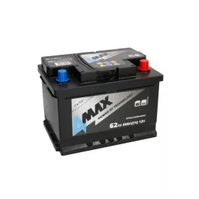 4MAX 62Ah 550A jobb+ akkumulátor