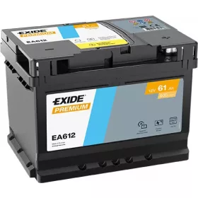 EXIDE Premium 61Ah jobb+ EA612 akkumulátor