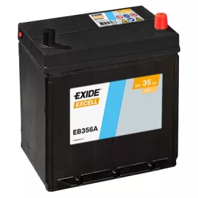 Exide Excell 35Ah jobb+ vékony sarus akkumulátor EB356A