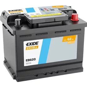 EXIDE Excell 62Ah jobb+ EB620 akkumulátor