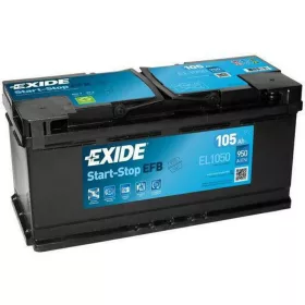 Exide 105Ah jobb+ akkumulátor EL1050