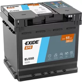 EXIDE Start-Stop 55Ah 540A jobb+ EL550 akkumulátor