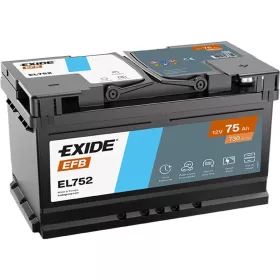 EXIDE Start-Stop 75Ah jobb+ EL752 akkumulátor