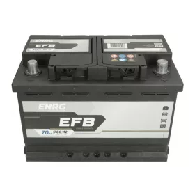 ENRG 70Ah 760A Start-Stop EFB jobb+ akkumulátor 