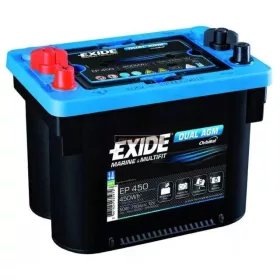 EXIDE EP450 bal + munka akkumulátor
