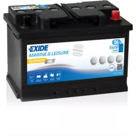 EXIDE GEL 56Ah jobb+ ES650 munka akkumulátor