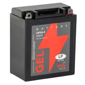 Landport GEL 12V 12Ah 170A jobb+ LB12A-3 akkumulátor